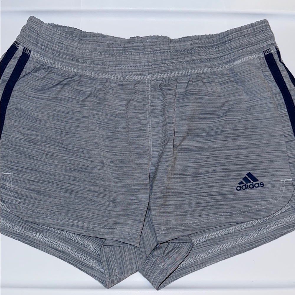 Adidas Heather Gray Running Shorts